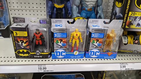 Spinmaster DC Reverse Flash, Gold Superman, Damian Wayne Robin *Rodimusbill New Toy Sighting*