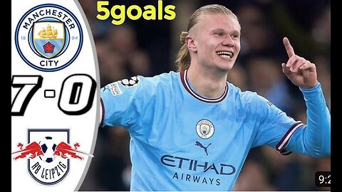 Manchester city vs RB Leipzig 7-0 Highlight Champions League 2023