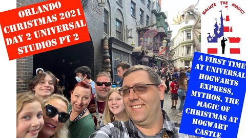 Universal Orlando | Day 2 PT 2 | Wizarding World | Raptor Encounter | Mythos | Christmas @ Hogwarts