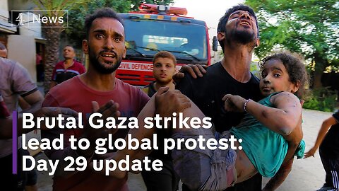 Israel’s Gaza bombardment continues - sparking global protests