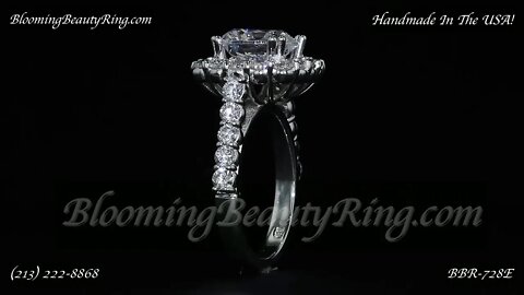 BBR 728E Engagement Ring Only By Blooming Beauty Ring Company