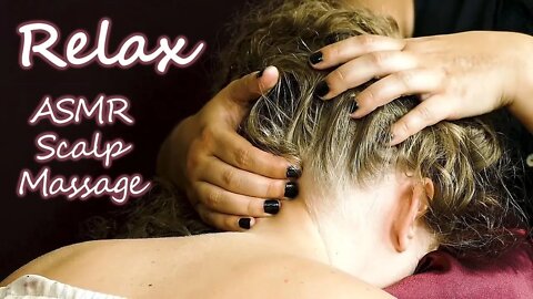 ASMR Scalp Massage by Professional Massage Therapist, Whispering & Hair Sounds for Sleep