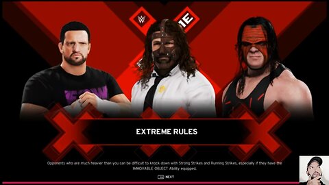 WWE 2K20 | Mankind vs Tommy Dreamer vs Kane | Extreme Rules