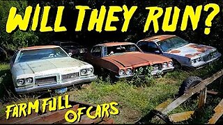 Abandoned Farm FULL of Old Cars - Will They RUN & DRIVE??