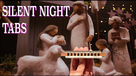 Harmonica TABS for Silent Night on a Diatonic Harmonica