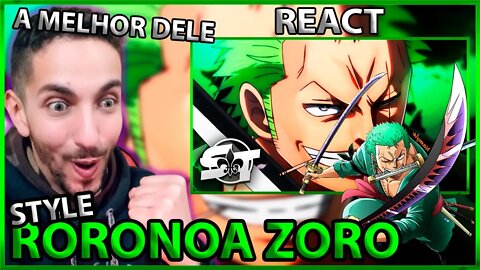 [A MELHOR DO SECONDTIME!!!] REACT Style Roronoa Zoro (One Piece) | TrapHits
