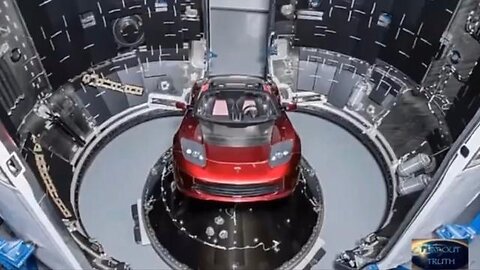 Did Elon Musk send his Tesla roadster electric car to “space”