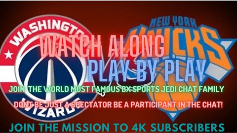 🏀NEW YORK KNICKS VS WIZARDS LIVE🎙️️ PLAY BY PLAY & 🍿WATCH-ALONG KNICK Follow Party