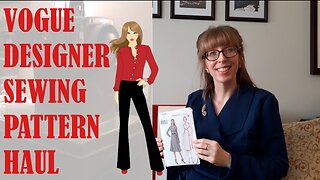 ☂️💜 VOGUE DESIGNER SEWING PATTERN HAUL 💜☂️| BUDGETSEW