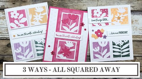 3 Ways to Use the All Squared Away Bundle (Stampin' Up!)