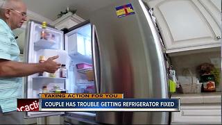 Couple has trouble getting $1700 refrigerator fixed