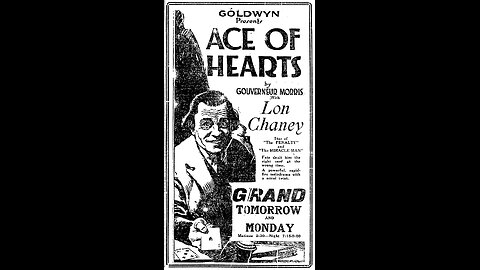 Movie From the Past - The Ace of Hearts - 1921