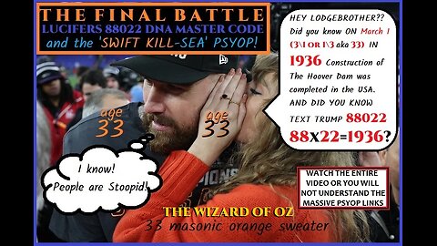 THE FINAL BATTLE- LUCIFERS 88022 DNA MASTER CODE, LAS VEGAS SUPERBOWL 58 AND THE 'SWIFT KILL-SEA' PSYOP!