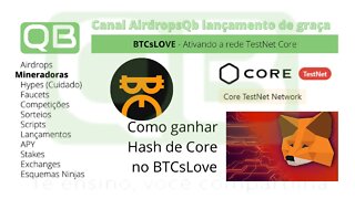 #Metamask - #scan.test.btcs.network #Configurando. #Satoshi #BTCs #Love #Rede #core #Ganhando #Hash