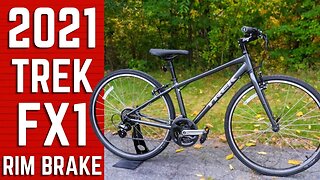 Beginner Trek Hybrid Bike | 2021 Trek FX 1 Rim Brake Fitness Commuter Hybrid Bike Review & Weight