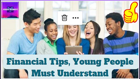Financial Tips, Young People Must Understand