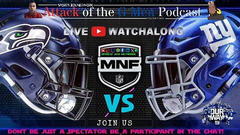 🏈MONDAY NIGHT FOOTBALL NY GIANTS VS SEATTLE SEAHAWKS LIVE REACTION AND PLAY BY PLAY(NO FOOTAGE)