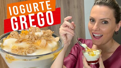 IOGURTE CASEIRO GREGO COM 2 INGREDIENTES