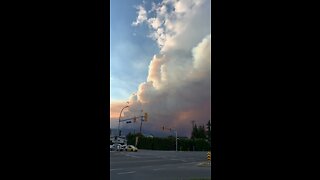Crazy Apocalyptic Wildfire smoke Plume