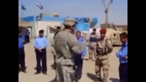 EXPLICIT: US Army Captain Verbally Disciplines Cowardice Iraqi Police Trainees