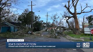 Phoenix man recounts experience with Hurricane Ida