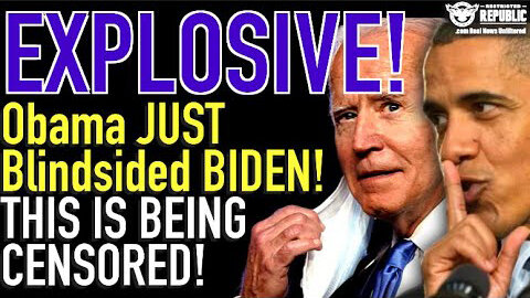 EXPLOSIVE! Obama's SECRET LEAKED! Biden In BIG Trouble By Obama Blunder!