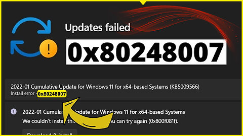 Fix Error 0x80248007 Windows Update ⚠️ Windows Update 0x80248007