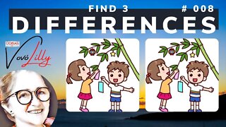 FIND THE THREE DIFFERENCES | # 008 | EXERCISE YOUR MEMORY