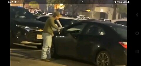 pedo gets his windows smashed out