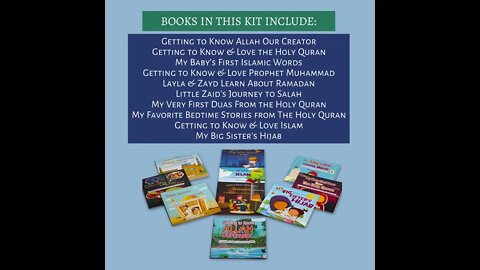 Children Islamic Book Set for Kids | Teaching Kids About Allah, Quran, Islam & Prophet Muhammad PBUH