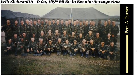 Erik Kleinsmith - D Co, 165th MI Bn in Bosnia-Herzegovina