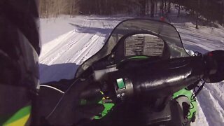 Snowmobile Trail Riding (Gaylord Michigan) Part 7