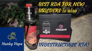 Steam Crave AROMAMIZER PLUS V2 RDTA - RDA Build is the BEST RTA for NEW VAPE BUILDERS