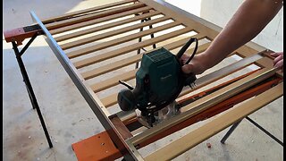 Router sled build from a cot bed