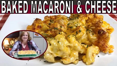 MACARONI AND CHEESE BAKED WITH 3 CHEESES RECIPE