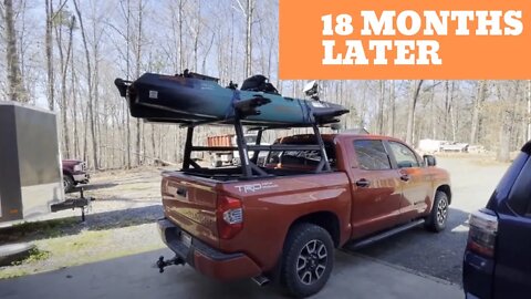 Yakima Overhaul + Yakima Topwater + Decked | Ultimate Kayak Fishing Truck Bed Setup 18 Months Later