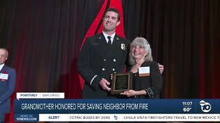 Chula Vista grandmother honored for saving neighbor from fire