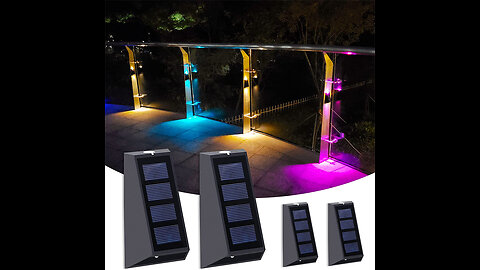 🌞 Illuminate Your Pathway 🌈 Solar Wall Lights: Up & Down 7 Colour Changing for Outdoor Elegance🏡💡