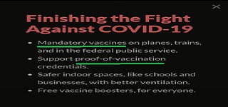 Trudeau's 2023 Vaccine Mandate Liberal Party Platform - Official Policy from Liberal Convention Site