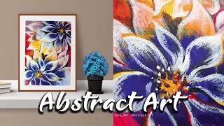 abstract painting 💐 Acrylic Painting Tutorial / STEP by STEP #beginners #abstract #acrylicpainting