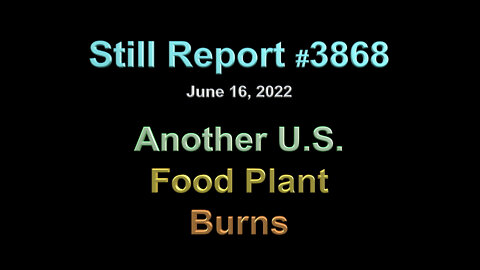 Another US Food Plant Burns, 3868