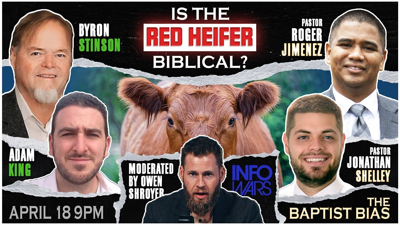 Owen Shroyer hosts Red Heifer Debate w/ Adam King & Byron Stinson vs ...