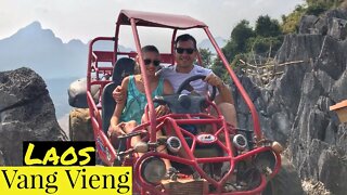 Hiking in Vang Vieng, Laos | Recommendations & Reviews | Travel Video Vlog (CC Eng/Rus)