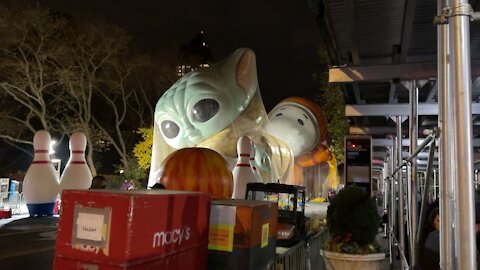 Grogu Baby Yoda The Mandalorian Star Wars Macy’s Thanksgiving Day Parade NYC USA 2021