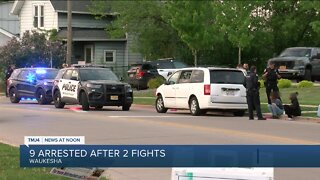 Nine arrested following fight in Waukesha, police confirm