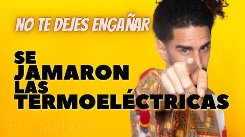 NO TE DEJES ENGAÑAR! Se jamaron las termoeléctricas.