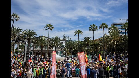 Mitin VOX con Abascal en Las Palmas de Gran Canaria sobre inmigración, 8M 2023 y Ferrovial