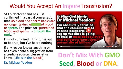Transhumanists Mix GMO Seed, Blood & DNA