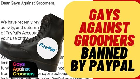 Gays Against Groomers BANNED By WOKE PayPal And Venmo