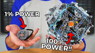 I Built the STRONGEST LEGO Motor!